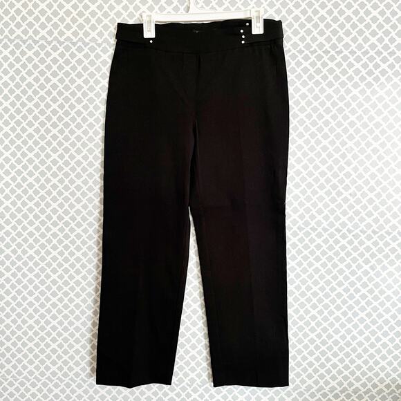 ZAC & RACHEL Black Cropped Pull-On Pants, Size 10 (NWOT) - Picture 5 of 7